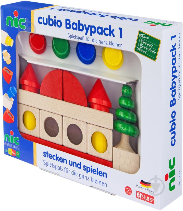 Конструктор деревянный NIC Cubio babypack NIC2111 - фото 5