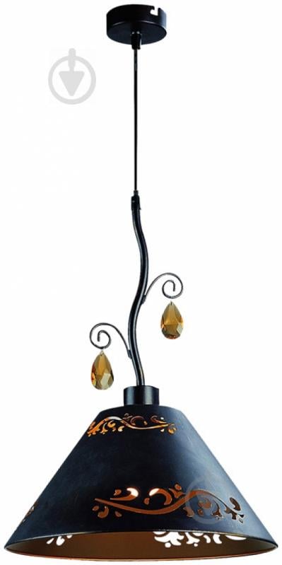 Подвес Victoria Lighting 1x60 Вт E27 коричневый FLORA/SP10 brown gold - фото 1