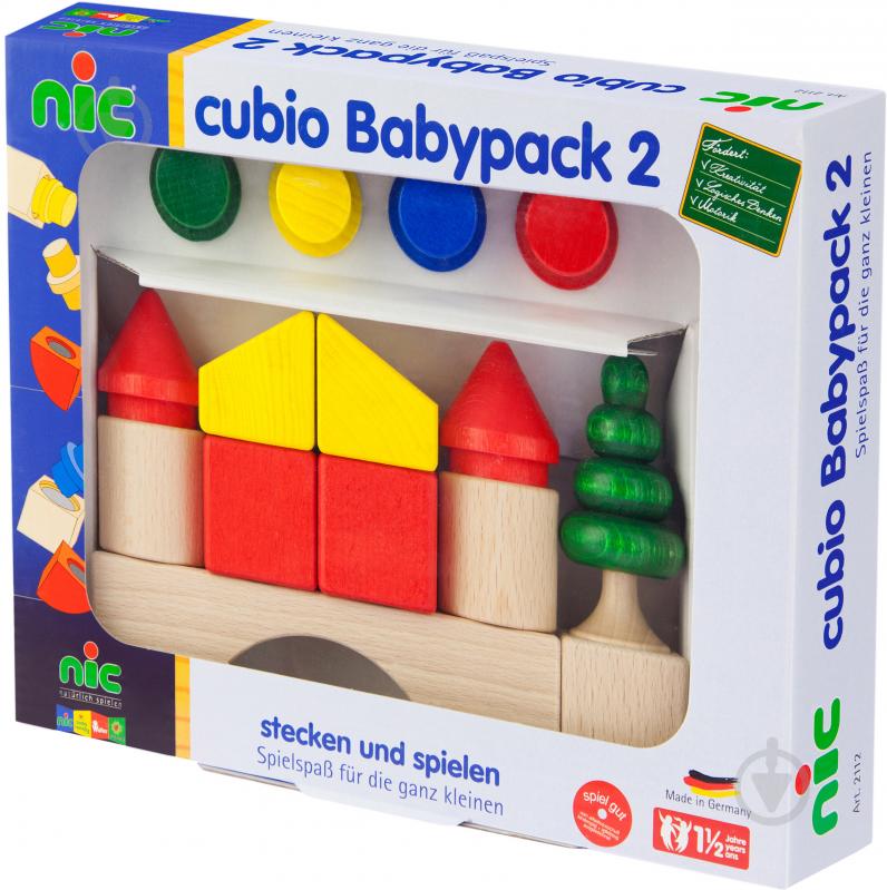 Конструктор дерев'яний NIC Cubio babypack NIC2112 - фото 4