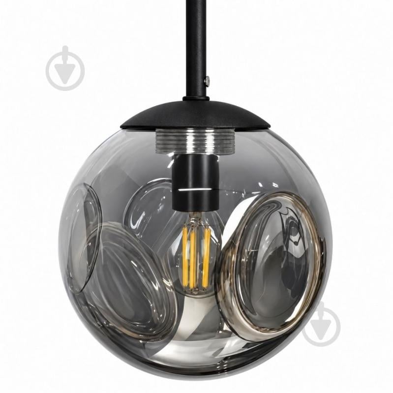 Подвес LIGHT SET SHANA R 2499 3PL 3x/E14 черный/дымчатый - фото 2