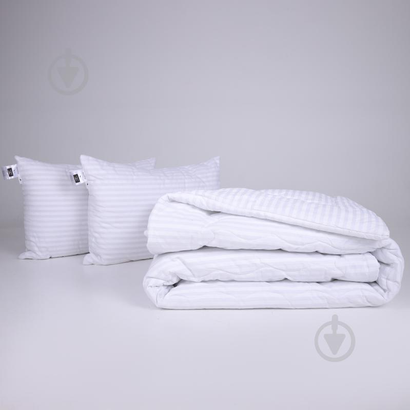 Набір №1135 Сolor Fun Line 17-0605 Stripe White зима 140x205 см MirSon білий - фото 1