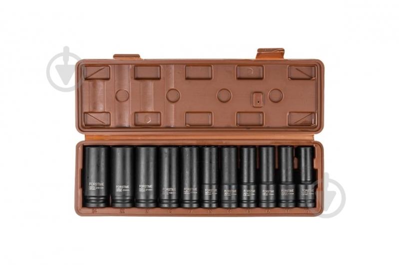 Набір головок ударних глибоких 1/2'' FORSTIME 11 шт. FT-4117-5MPB - фото 3