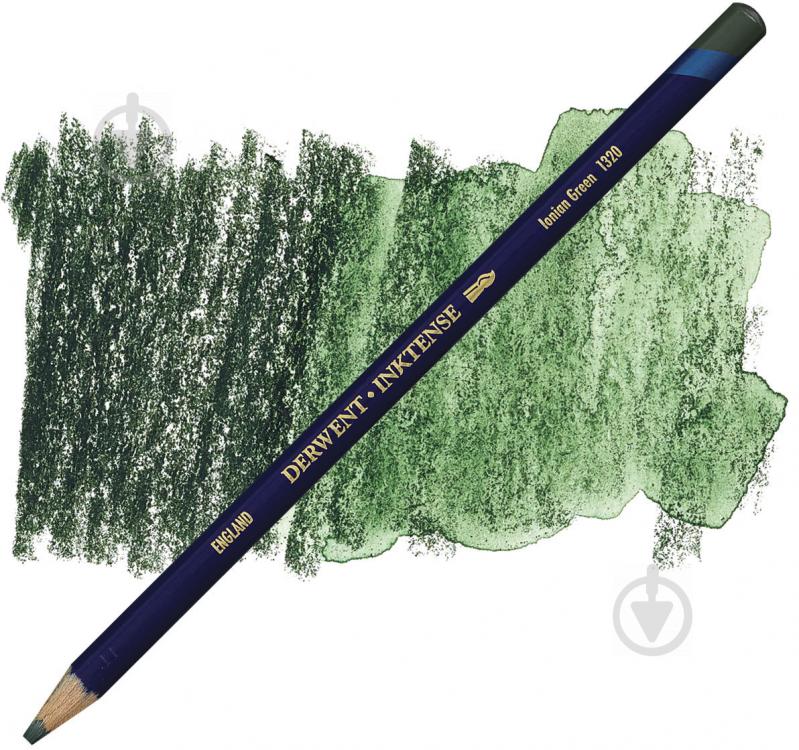 Карандаш чернильный Inktense 1320 Зеленый ионический Derwent - фото 2