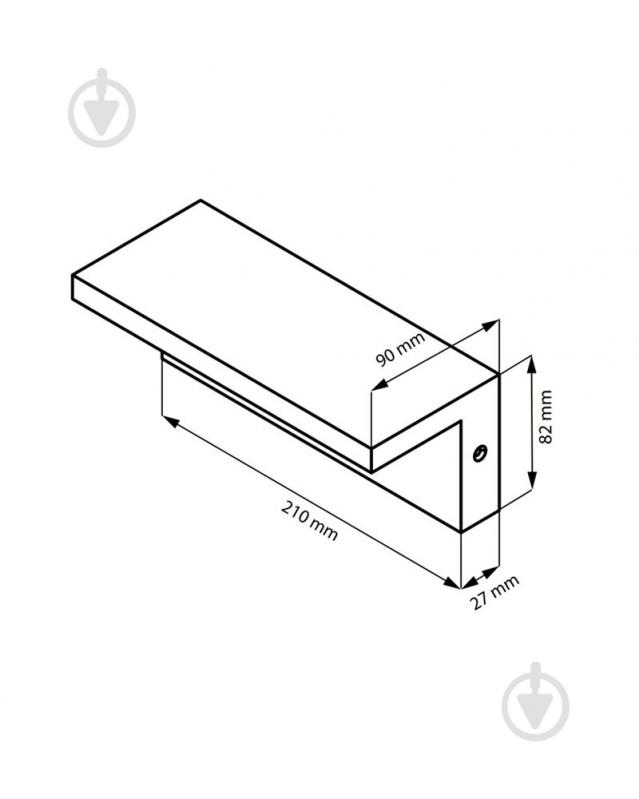 Бра Goldlux Tesa Led 10 Вт IPIP54 чорний 324054 - фото 3