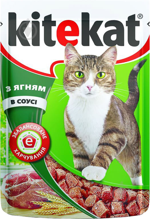 Корм Kitekat с ягненком в соусе 100 г 100 г - фото 1