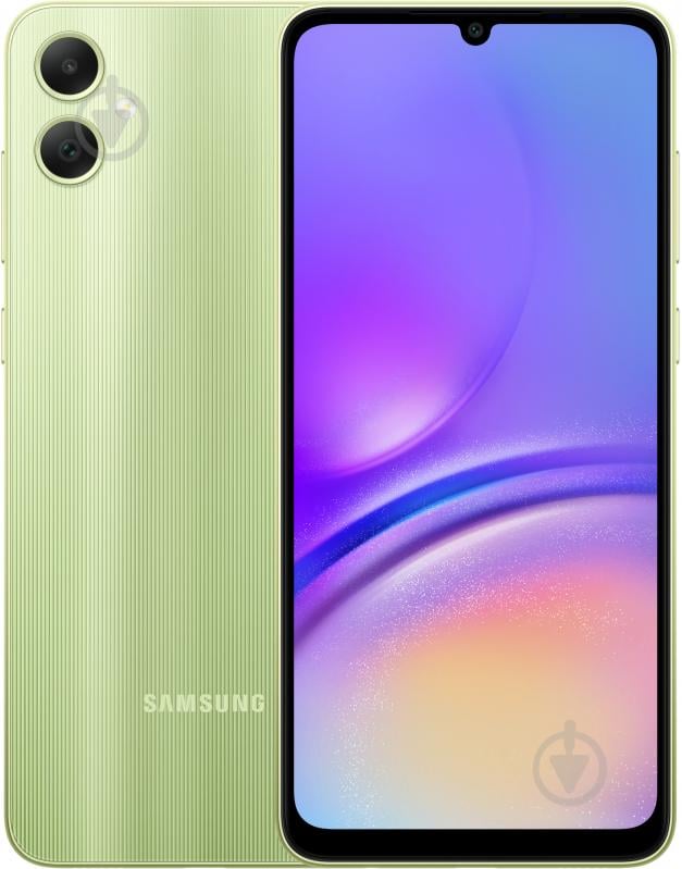 Смартфон Samsung Galaxy A05 4/128GB light green (SM-A055FLGGSEK) - фото 1