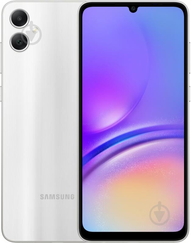 Смартфон Samsung Galaxy A05 4/128GB silver (SM-A055FZSGSEK) - фото 1