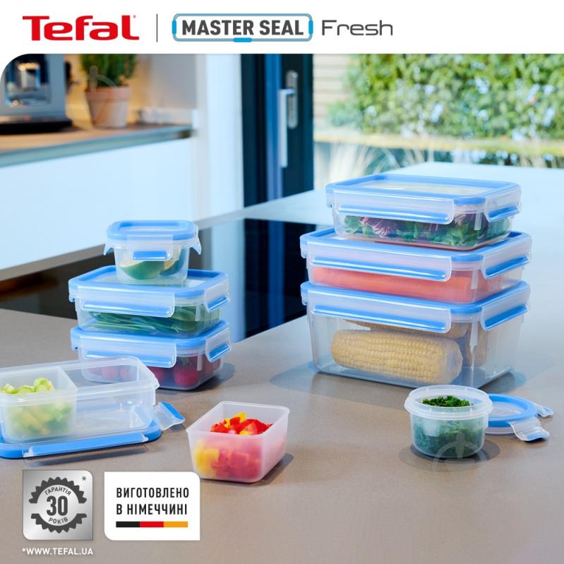 Набір контейнерів Tefal Master Seal 9 шт. N1031451 - фото 2 Набір контейнерів Tefal Master Seal 9 шт. N1031451 - фото 2