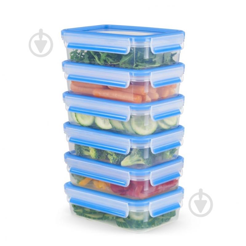 Набір контейнерів Tefal Master Seal 800 мл х 6 шт N1031951 - фото 2 Набір контейнерів Tefal Master Seal 800 мл х 6 шт N1031951 - фото 2