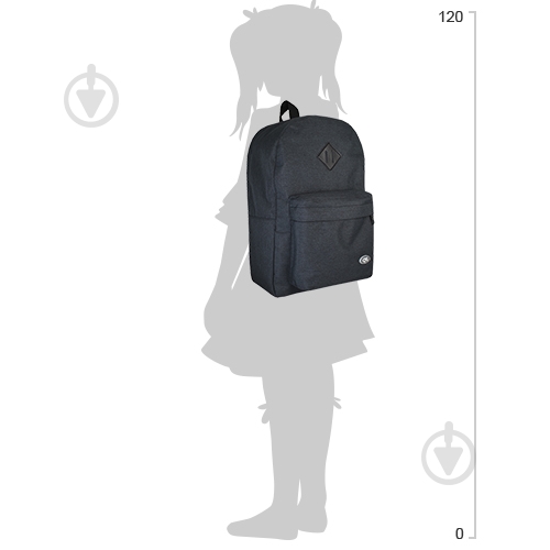 Рюкзак молодежный Cool For School 17" черный CF85614-21 - фото 2