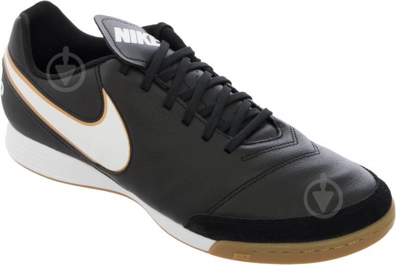 Футзальная обувь Nike TIEMPOX GENIO II LEATHER IC 819215-010 р.47,5 черный - фото 3