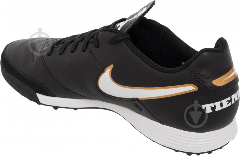 Cороконіжки Nike TIEMPOX GENIO II LEATHER TF 819216-010 р.47 чорний - фото 4