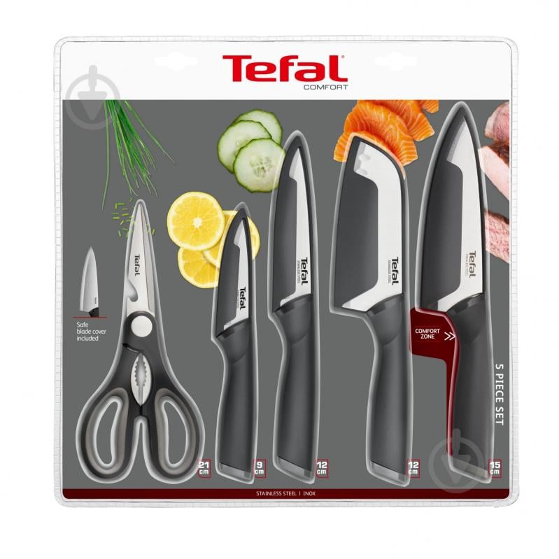 Набор ножей Tefal Comfort 5 предметов K2215S55 - фото 7
