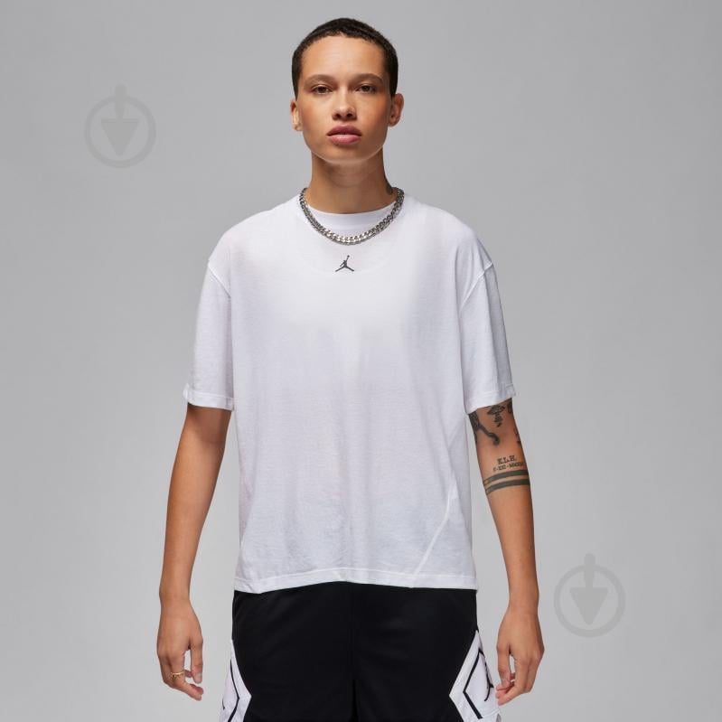 Футболка Jordan W J SPT DIAMOND SS TOP FN5116-100 р.XL белый - фото 1 Футболка Jordan W J SPT DIAMOND SS TOP FN5116-100 р.XL белый - фото 1