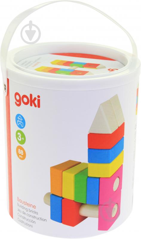 Конструктор деревянный GoKi Строительные блоки 58589 - фото 1