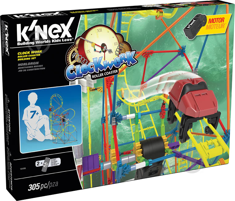 Конструктор K'Nex Американські гірки: годинник 15406 - фото 1