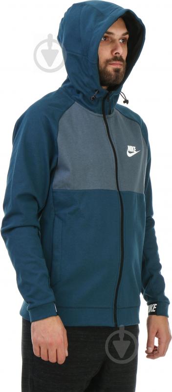 Джемпер Nike M NSW AV15 HOODIE FZ FLC 861742-425 р. XL синий - фото 2