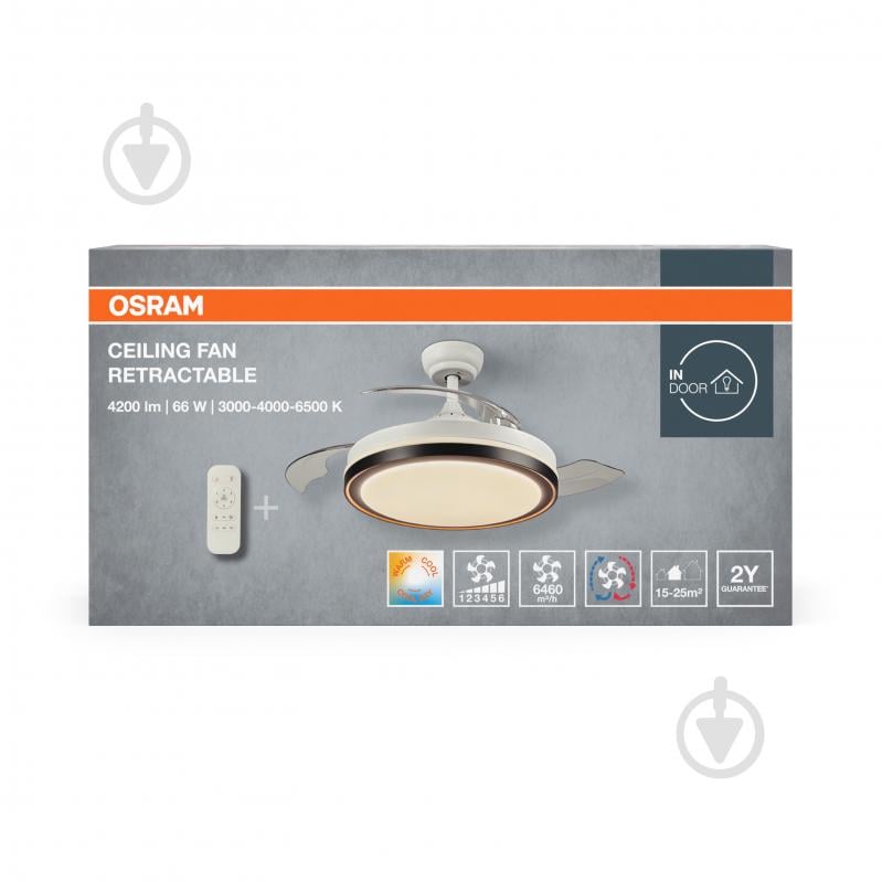 Люстра-вентилятор Osram Ceiling Fan Retractable 36 Вт - фото 12