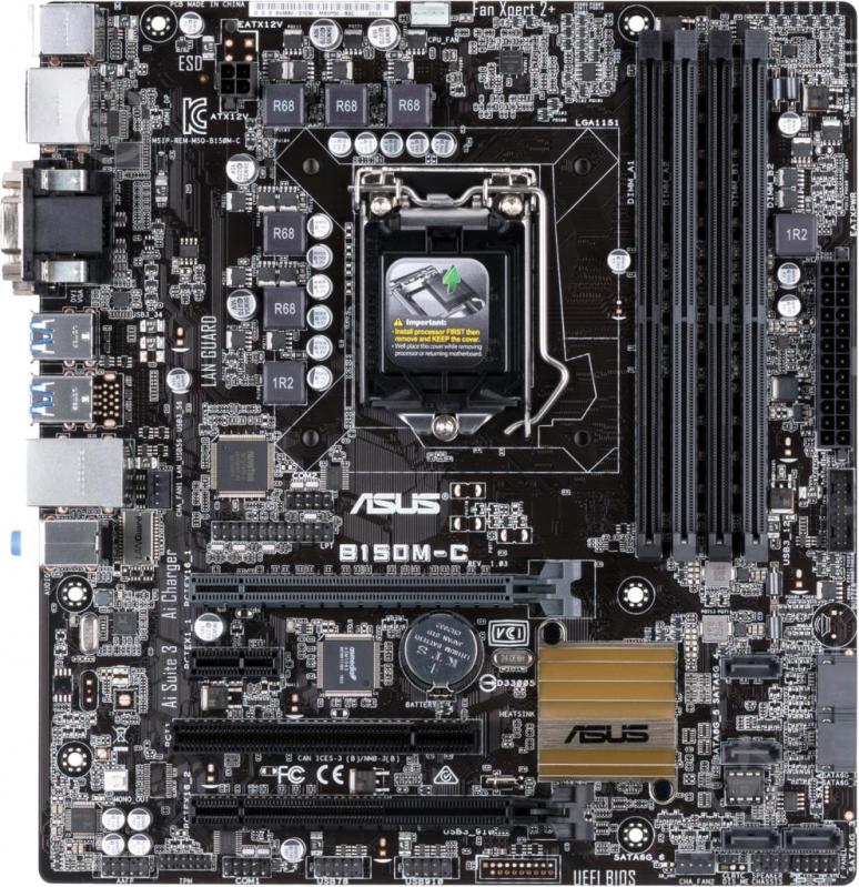 Материнська плата Asus B150M-C (Socket 1151, Intel B150, mirco ATX) - фото 1