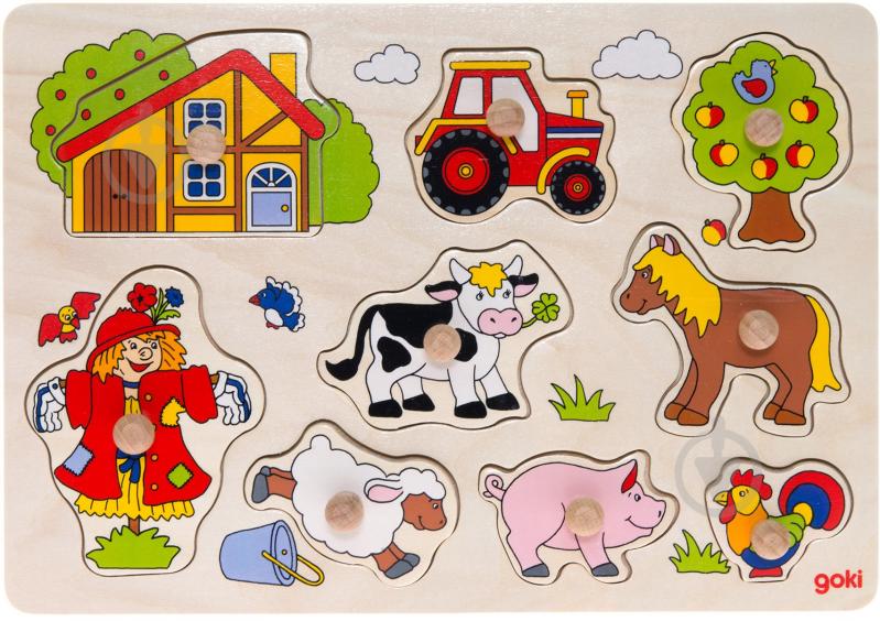 Игра-пазл GoKi Ферма 57995 - фото 1