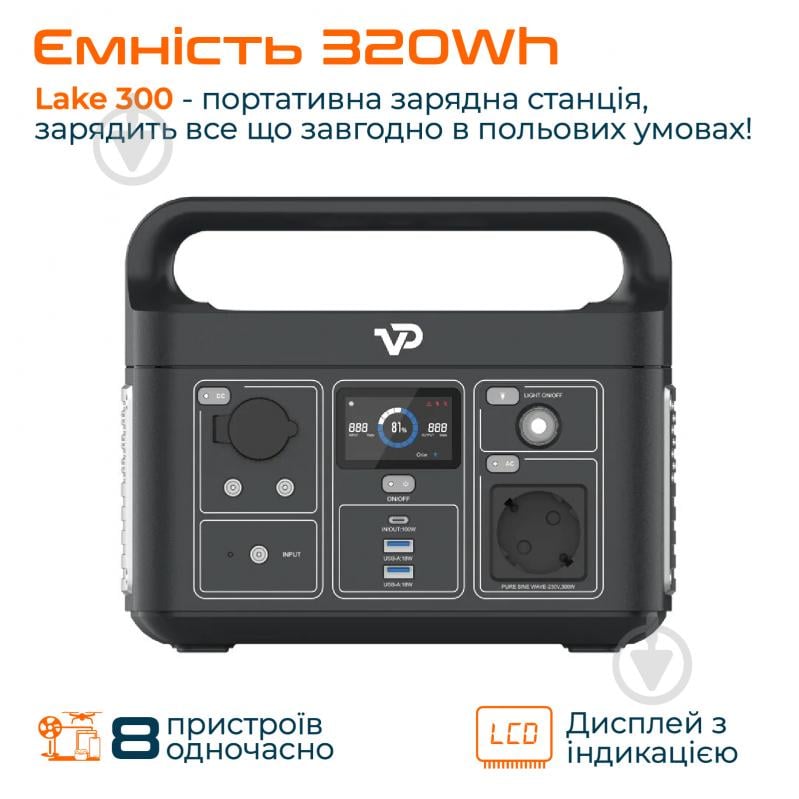 Зарядна станція VigorPool VP11-EU (320 Вт·год) - фото 2