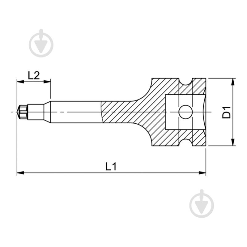 Головка ударная удлиненная 1/2IN-LONG-TX60 WURTH 0715136160 - фото 2