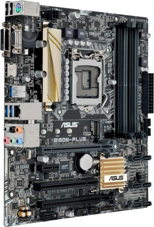 Материнская плата Asus B150M-PLUS (Socket 1151, Intel B150, mirco ATX) - фото 2