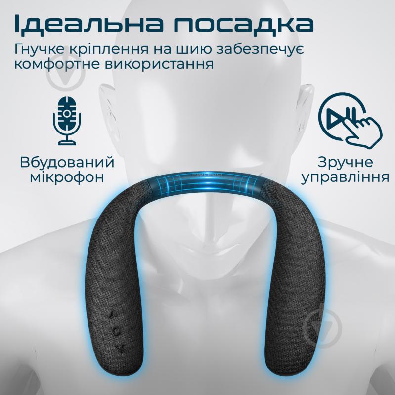 Акустическая система Promate Hook 2.0 black (hook.black) - фото 4