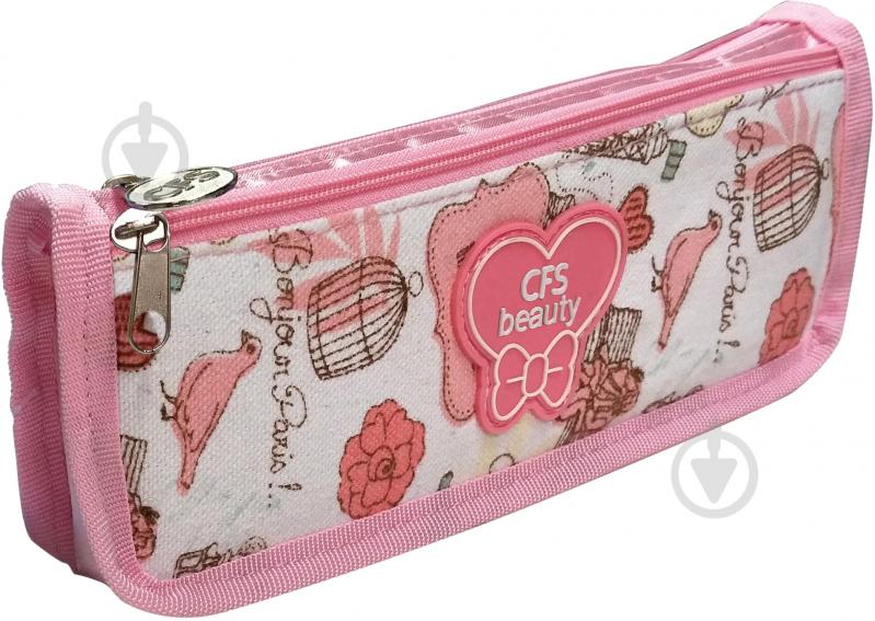 Пенал Beauty CFS CF85970-01 Cool For School розовый с рисунком - фото 1