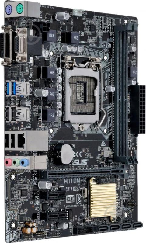 Материнська плата Asus H110M-K (Socket 1151, Intel H110, mirco ATX) - фото 2