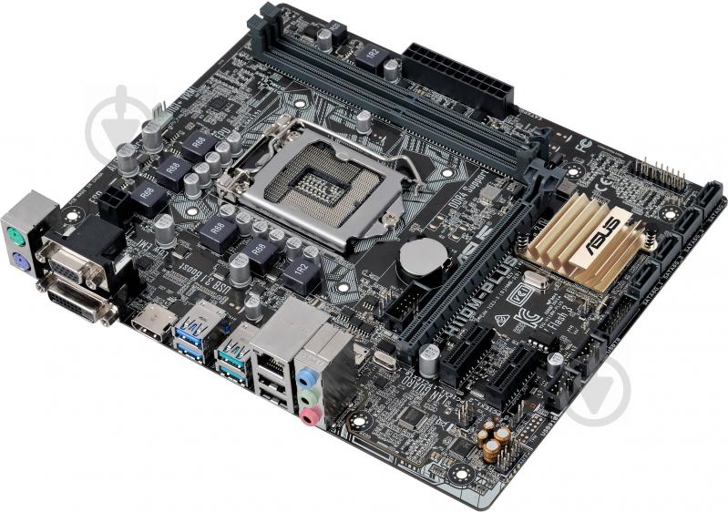 Материнська плата Asus H110M-PLUS (Socket 1151, Intel H110, mirco ATX) - фото 3