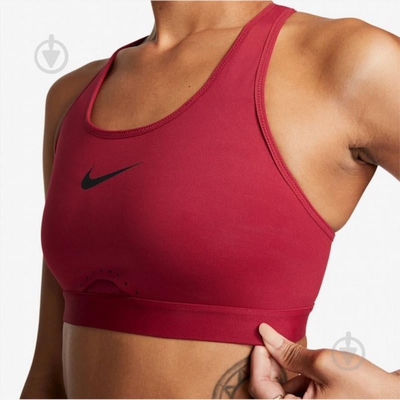 Бра Nike Dri-Fit Swoosh Adjustable DD0428-690 р.M-A/B красный - фото 4