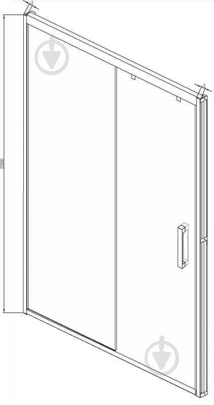 Душевые двери Alex Baitler LITE 120х200 см BD120.4103S - фото 2