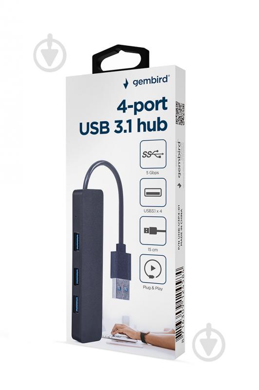 USB-хаб Gembird на 4 порта USB 3.0 UHB-U3P4-04 - фото 3