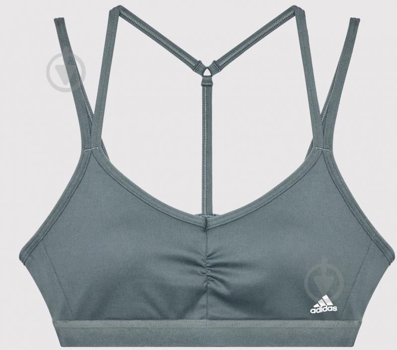 Бра Adidas Yoga Essentials Light-Support AC HG3645 р.M-A/C сірий - фото 5