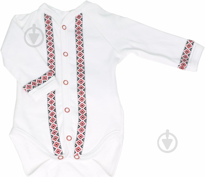 Боди Sweet baby Орнамент красный р.62 белый с красным 012.402.1 ч - фото 1