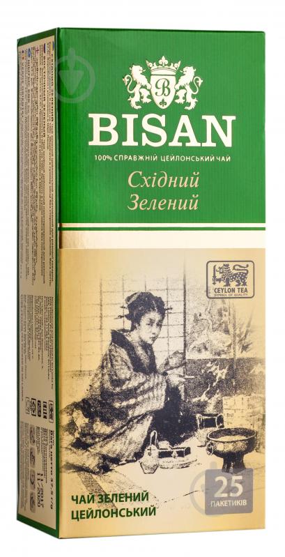 Чай зелений BISAN Східний зелений 25 шт. 37,5 г - фото 1
