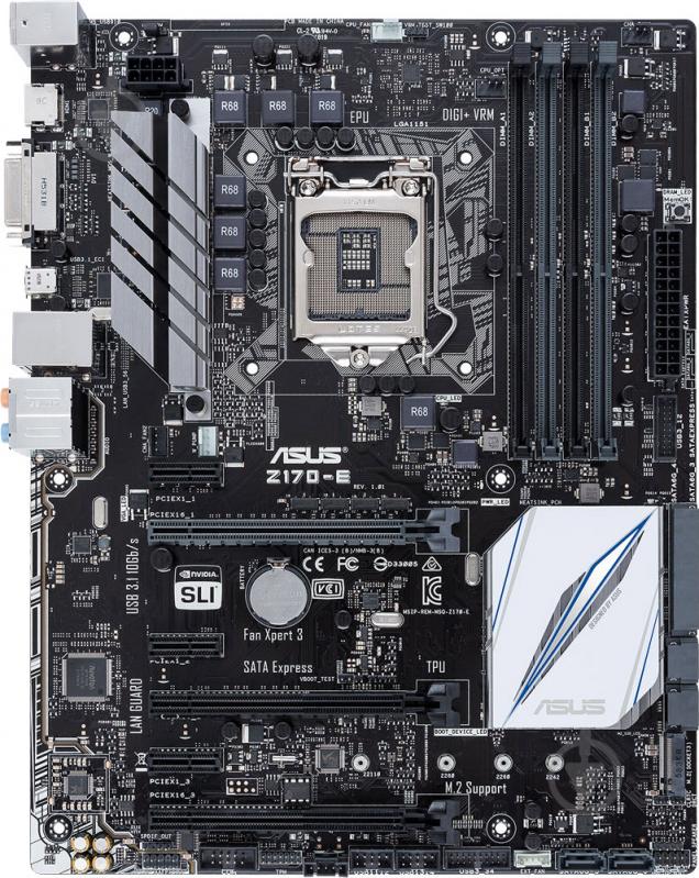 Материнская плата Asus Z170-E (Socket 1151, Intel Z170, ATX) - фото 1