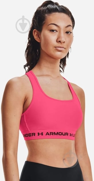 Бра Under Armour Crossback Mid Bra 1361034-653 р.XS розовый - фото 3