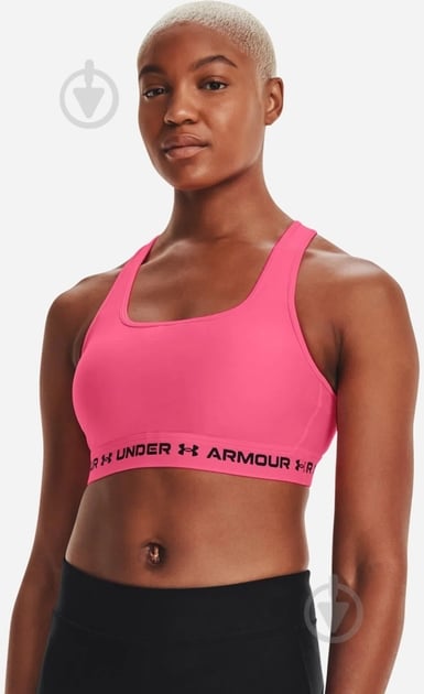 Бра Under Armour Crossback Mid Bra 1361034-653 р.XS розовый - фото 1