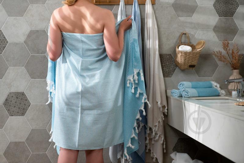 Рушник SPA 90x180 см аква Ardesto - фото 15 Рушник SPA 90x180 см аква Ardesto - фото 15