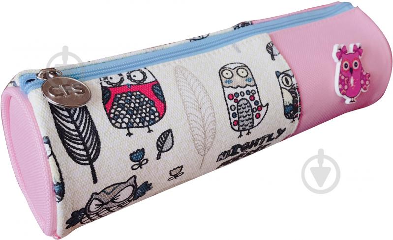 Пенал Owl CF85980-01 Cool For School розовый с рисунком - фото 1