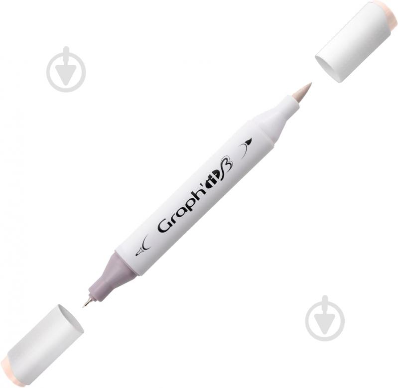 Маркер двосторонній Graph'it Brushmarker GI84115 бавовна - фото 1 Маркер двосторонній Graph'it Brushmarker GI84115 бавовна - фото 1
