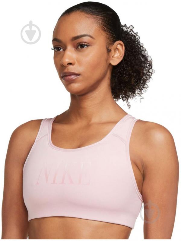 Бра Nike DRI-FIT SWOOSH BRA DD1139-630 р.XS розовый - фото 1