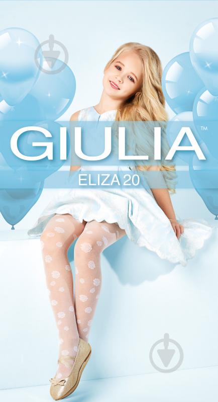 Колготки для девочек Giulia 20 (7) ELIZA р.128-134 белый - фото 1