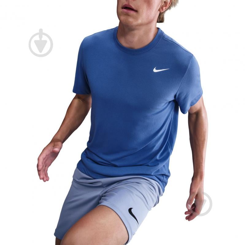 Футболка Nike M NK DF TEE DFC CREW SOLID AR6029-411 р.M голубой - фото 5