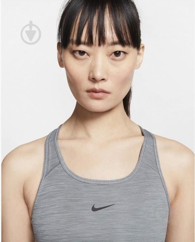 Бра Nike Medium-Support 1-Piece Pad Sports Bra Grey BV3636-084 р.XS серый - фото 2