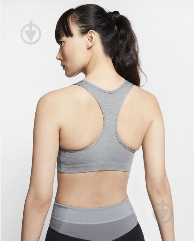 Бра Nike Medium-Support 1-Piece Pad Sports Bra Grey BV3636-084 р.XS серый - фото 4