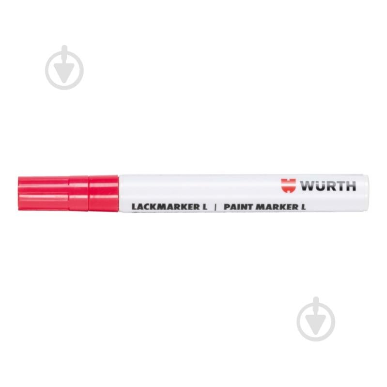 Маркер WURTH лакирующий красный LACMRK-PERMANENT-RED (2-4 мм) 1 шт. 0967910302 - фото 1