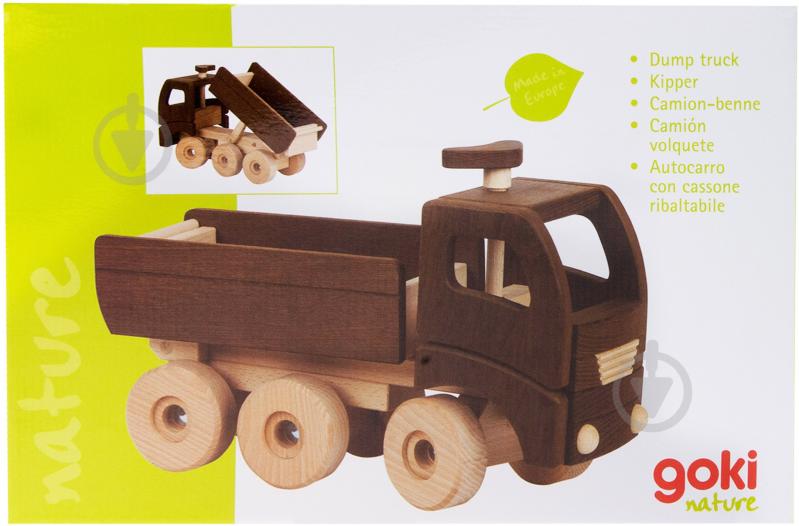 Игрушка деревянная GoKi Самосвал 55914 - фото 4